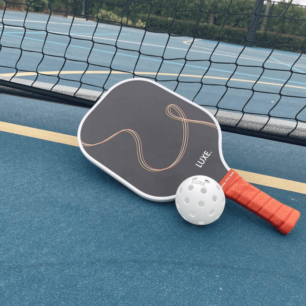 Luxe Pickleball Paddle Black Squiggle
