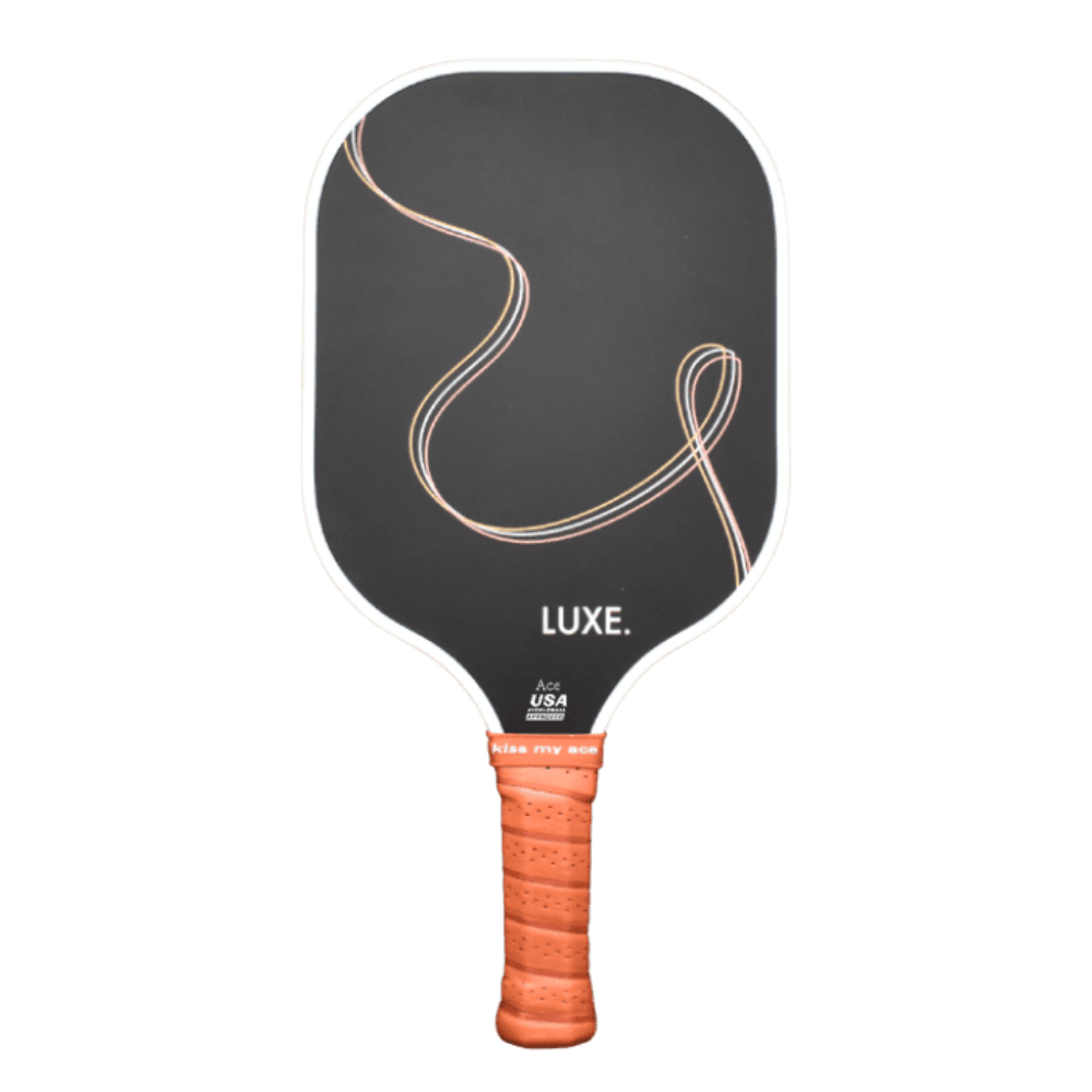 Luxe Pickleball Paddle Black Squiggle