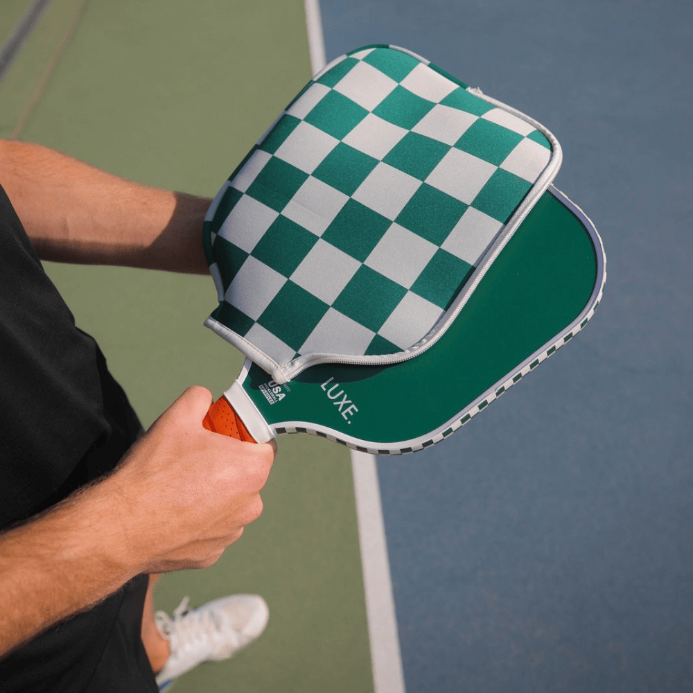 Luxe Pickleball Checker Paddle Cover