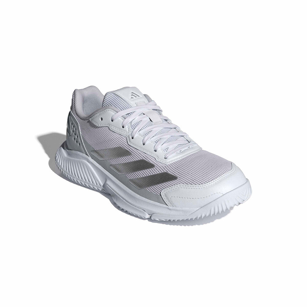 Adidas Courtquick Women Padel Shoes | White & Silver