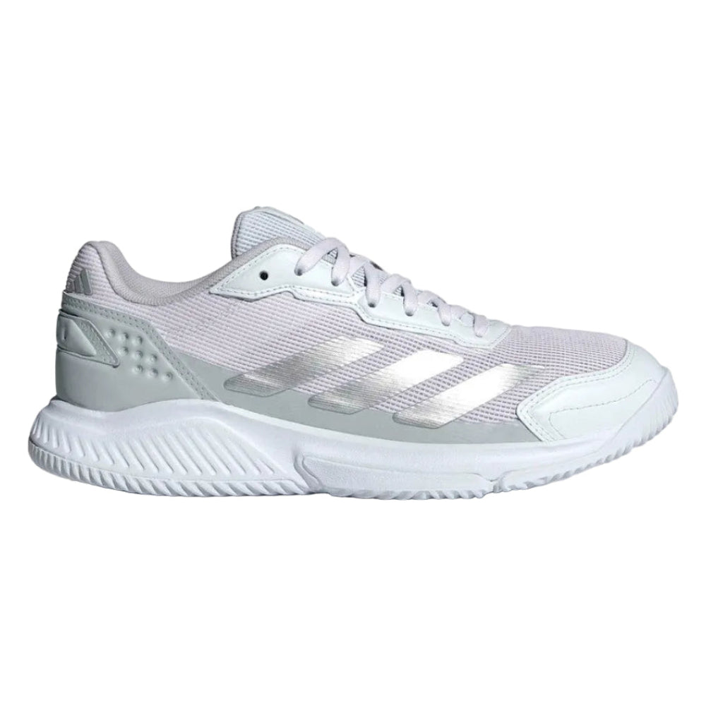 Adidas Courtquick Women Padel Shoes | White & Silver