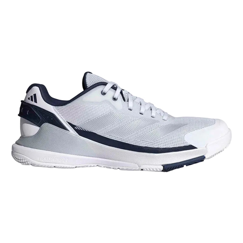 Adidas Crazyquick Men Padel Shoes LS | White & Silver & Blue