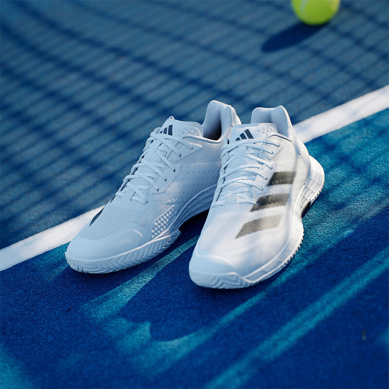 Adidas Defiant Speed 2 Men Padel Shoes | White & Black & Grey