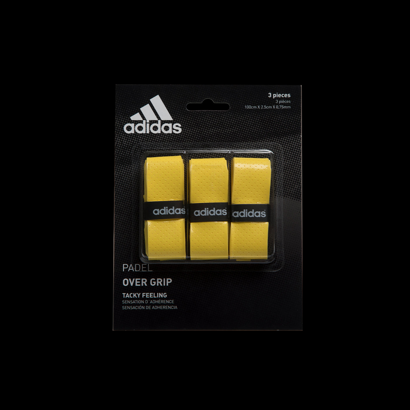 Adidas Overgrips Padel Tennis Pickleball Accessory Pack of 3 Units Yellow