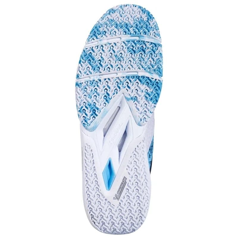 Zapatillas de pádel Babolat Movea 2 para hombre | Blanco y cian