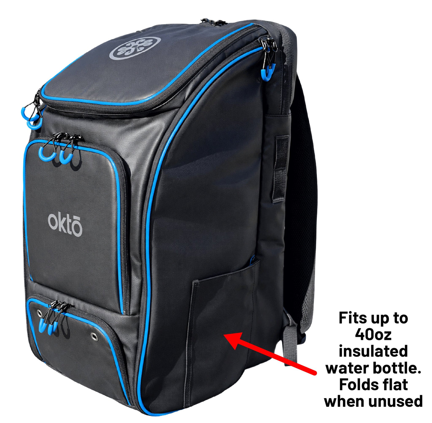 Mochila de remo Oktō Pro Elite | Negro y azul