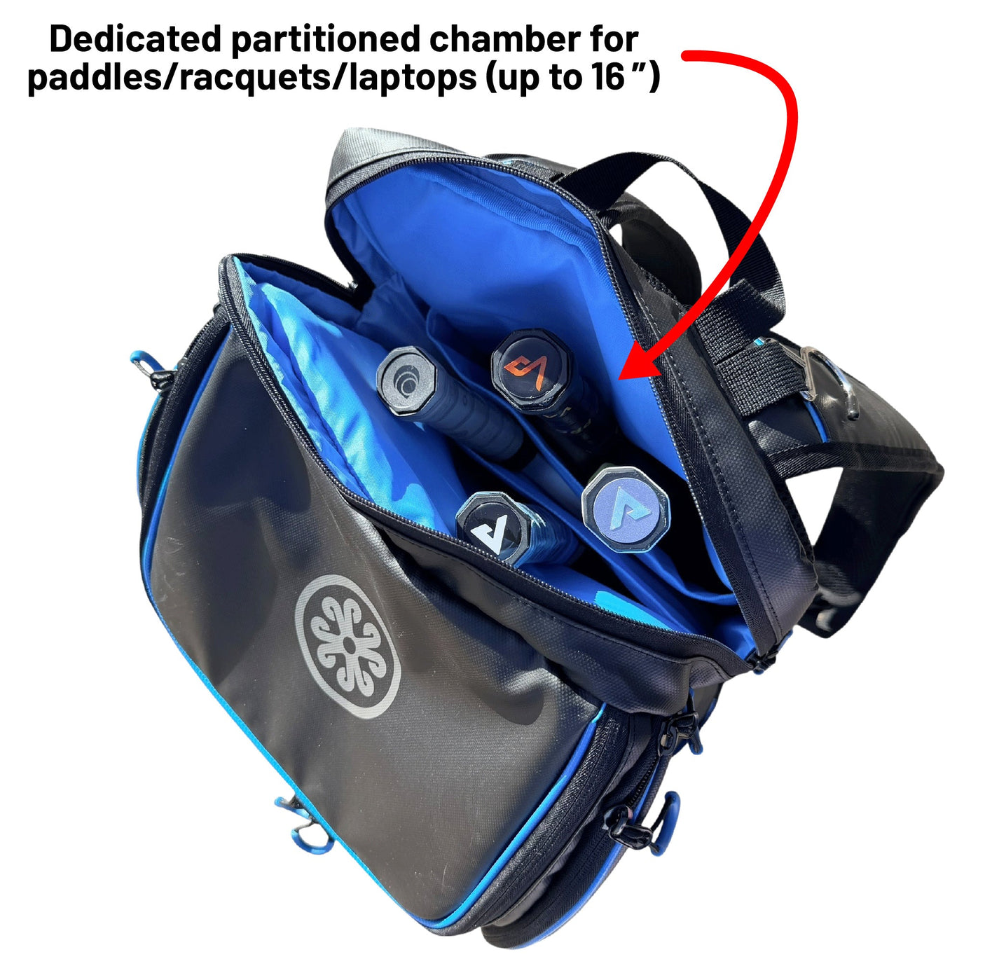 Mochila de remo Oktō Pro Elite | Negro y azul