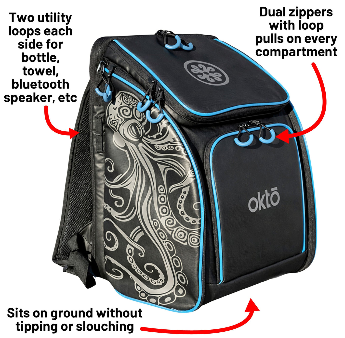 Oktō Rec Lite Paddle Sports Backpack | White & Pink
