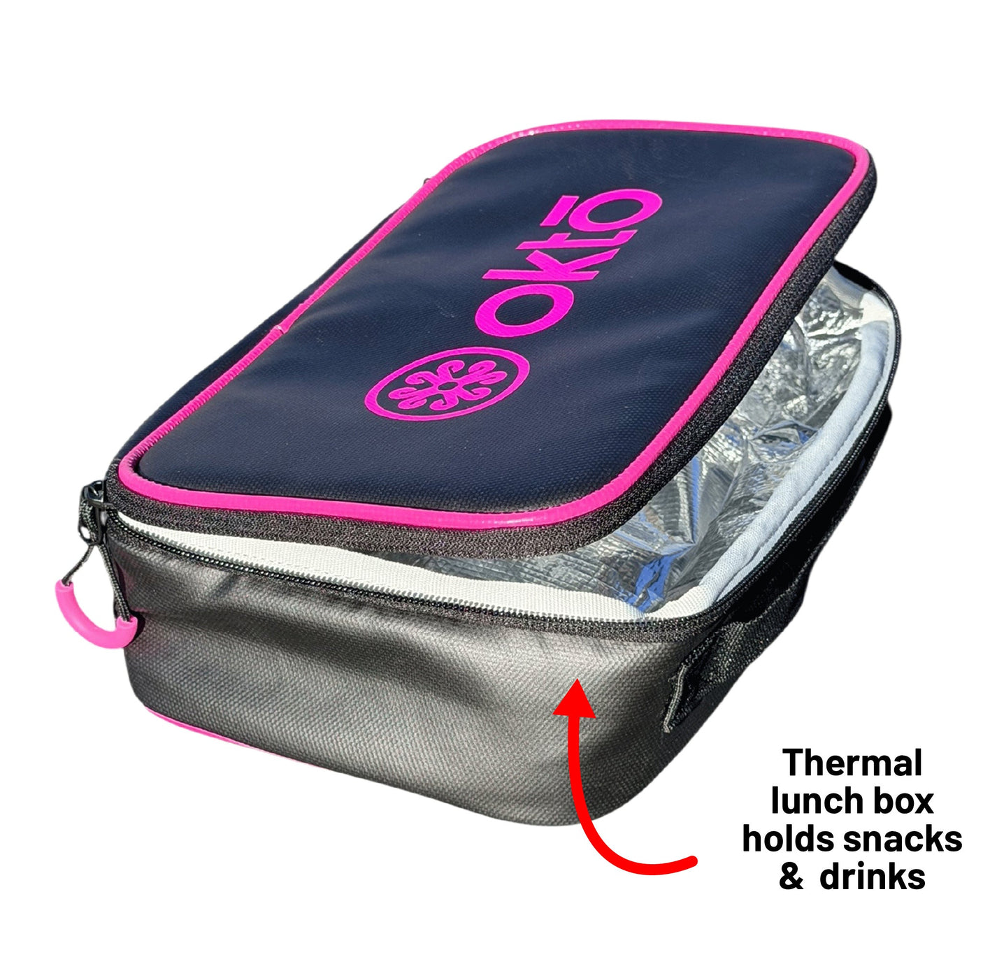 Oktō Pro Elite Paddle Sports Backpack | Black & Pink