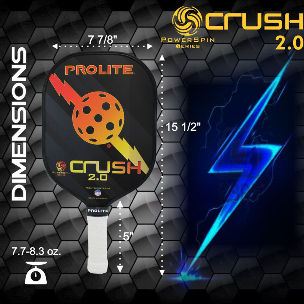 Pala de Pickleball Prolite - Crush PowerSpin 2.0 (defecto de fábrica)
