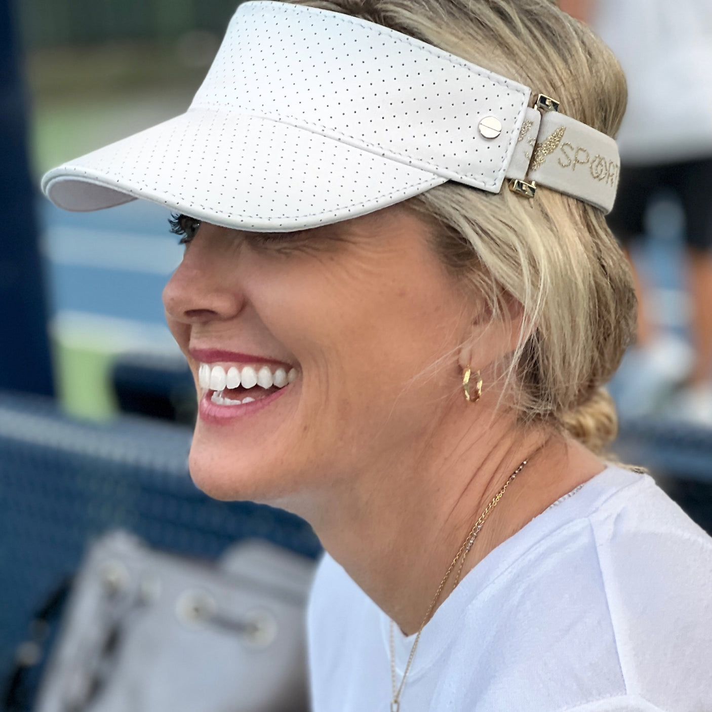 Fenix Sportier The Leather Visor - White & Gold