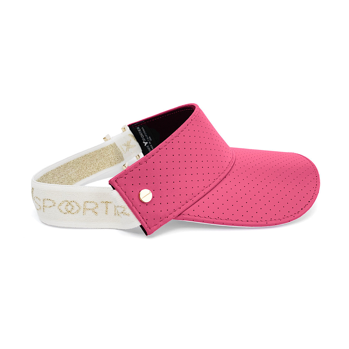 Fenix Sportier The Leather Visor - Flamingo Pink & Gold