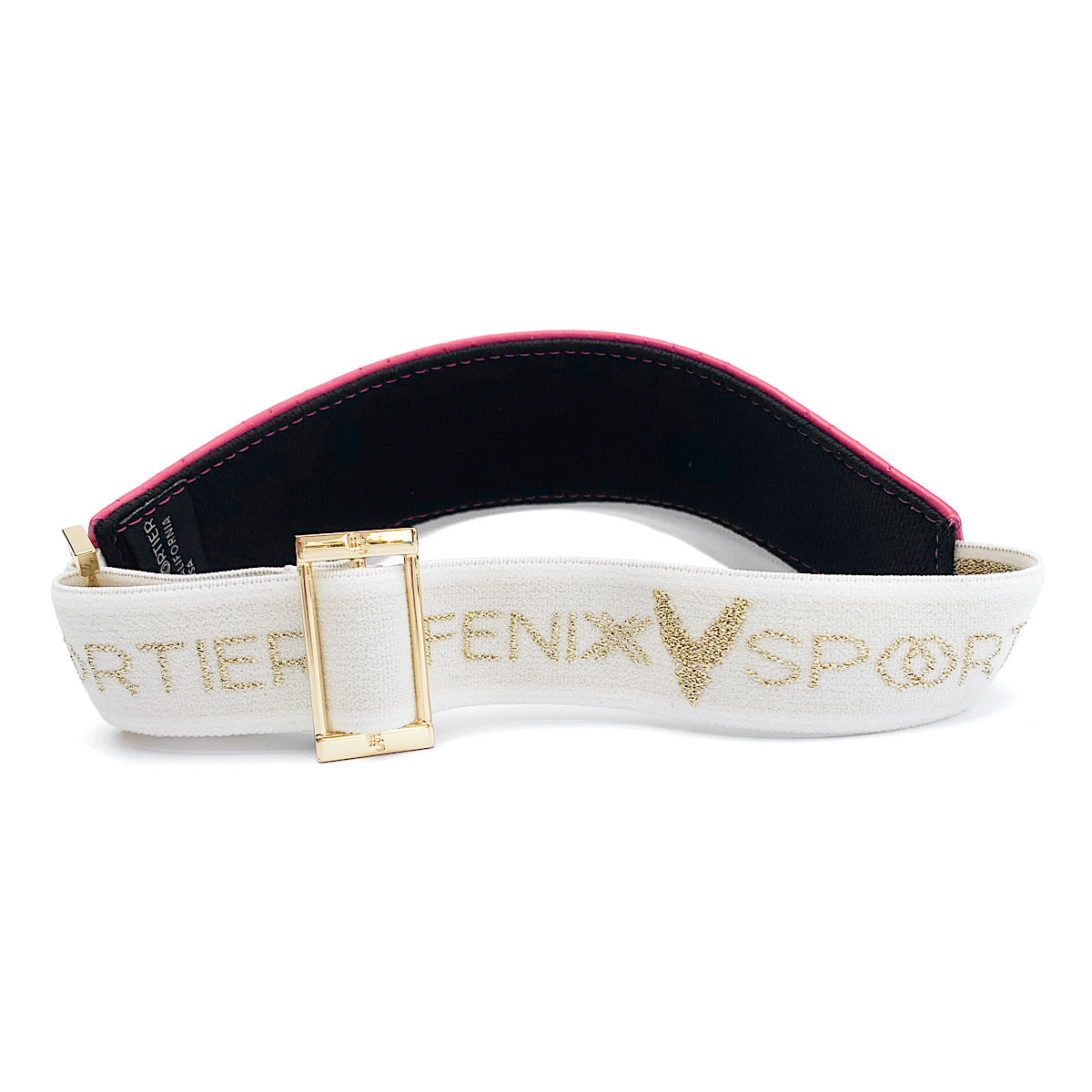 Fenix Sportier The Leather Visor - Flamingo Pink & Gold