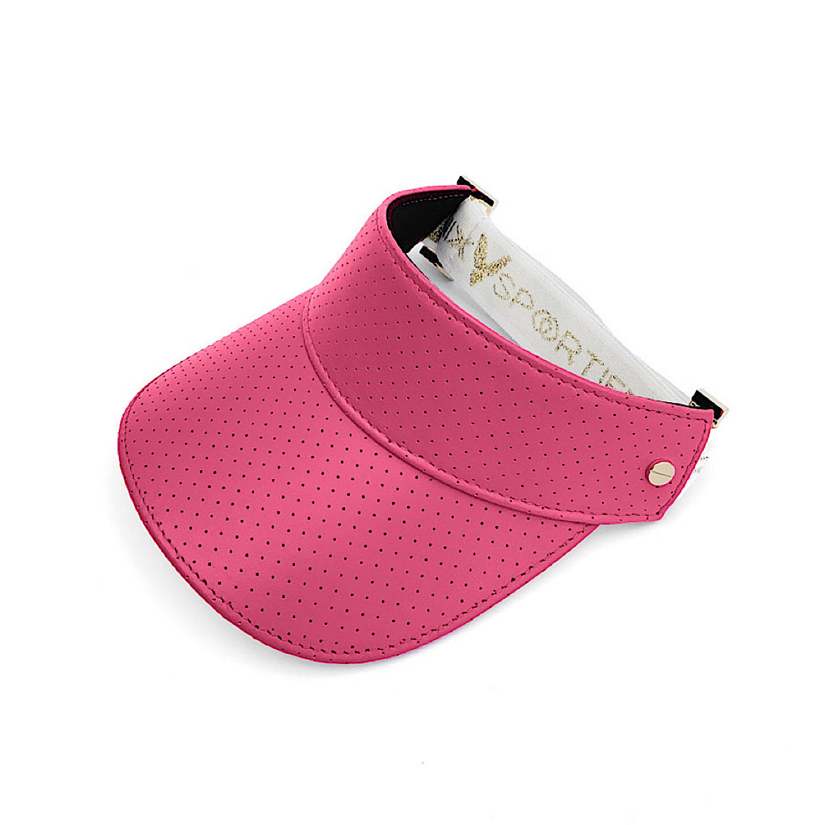 Fenix Sportier The Leather Visor - Flamingo Pink & Gold