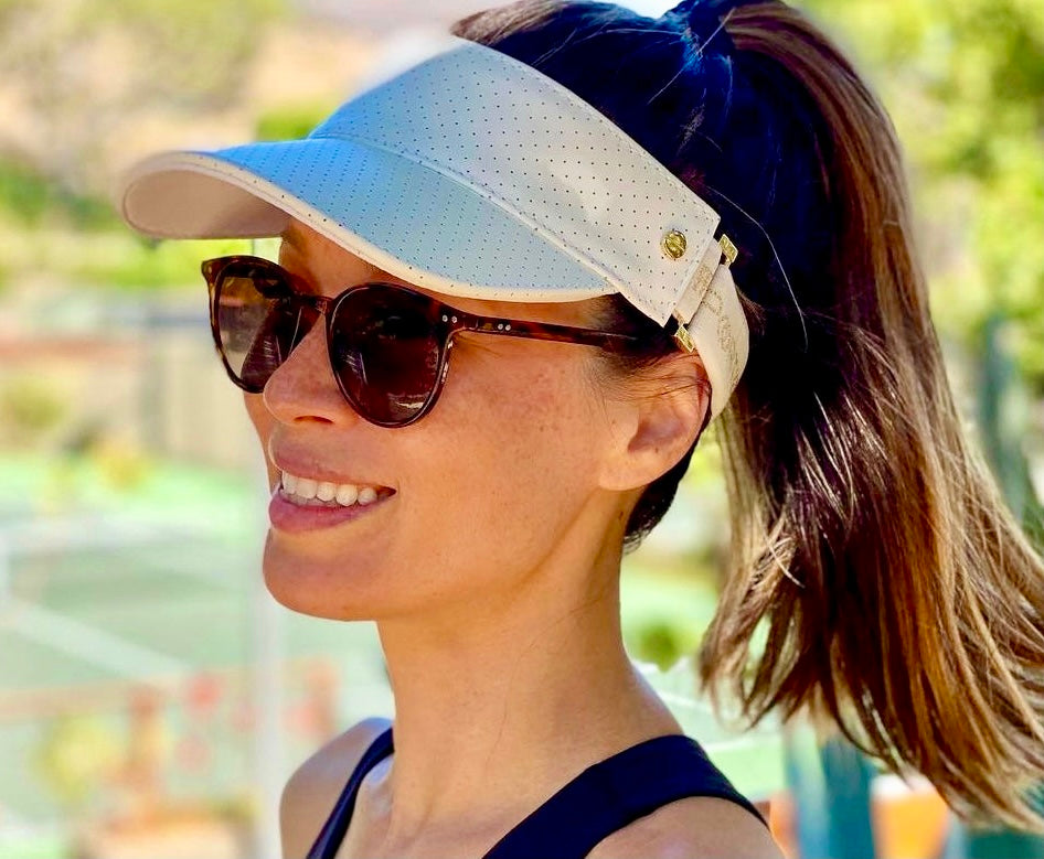 Fenix Sportier The Leather Visor - White & Gold