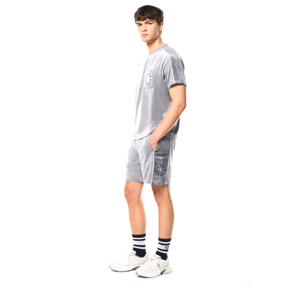 Sergio Tacchini Cresta Velour Pocket Shirt | Sleet