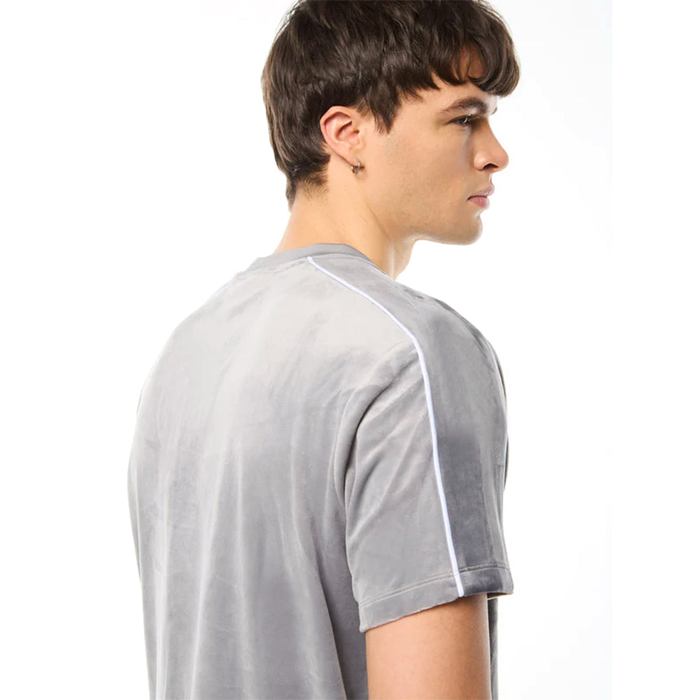 Sergio Tacchini Cresta Velour Pocket Shirt | Sleet