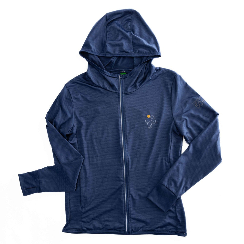 Swinton Pickleball - Navy Zip-Front Sun Hoodie