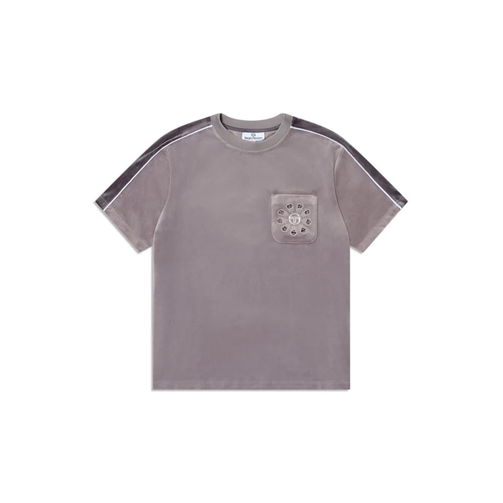 Sergio Tacchini Cresta Velour Pocket Shirt | Sleet