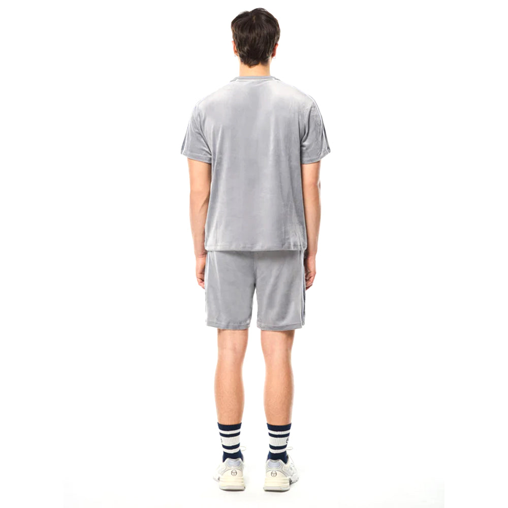 Sergio Tacchini Cresta Velour Pocket Shirt | Sleet