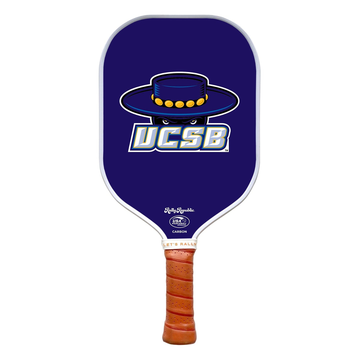 Rally Republic PIckleball Paddle - UCSB Gauchos Blue UCSB Mark