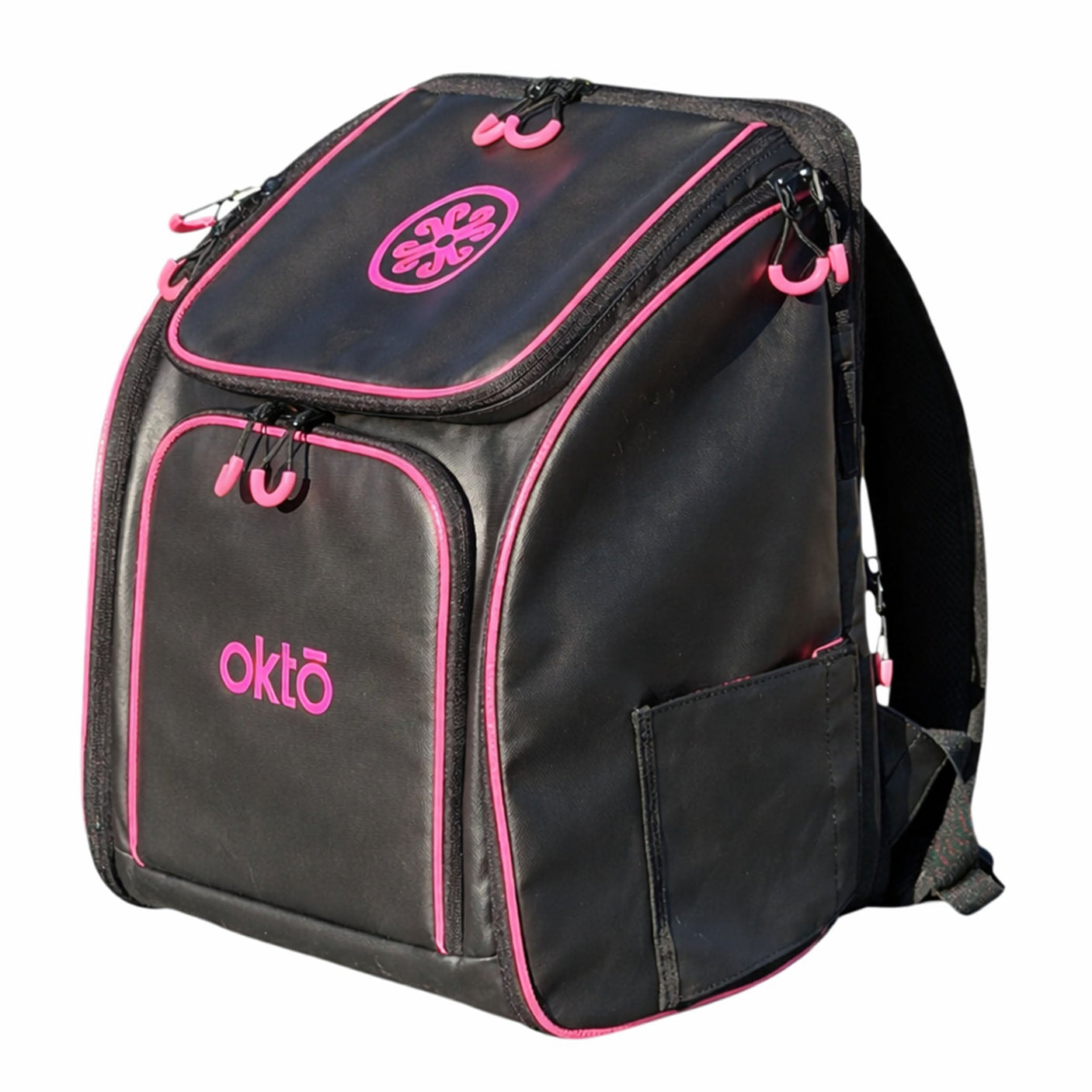 Mochila para deportes acuáticos Oktō Rec Lite | Negro y rosa