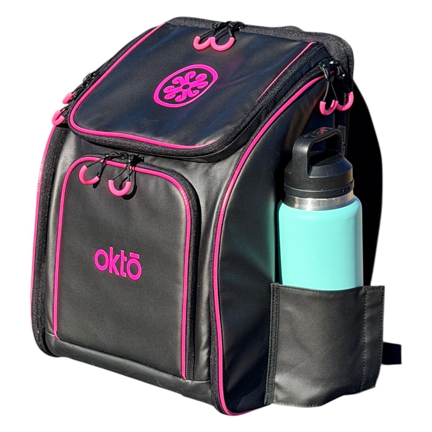 Mochila para deportes acuáticos Oktō Rec Lite | Negro y rosa