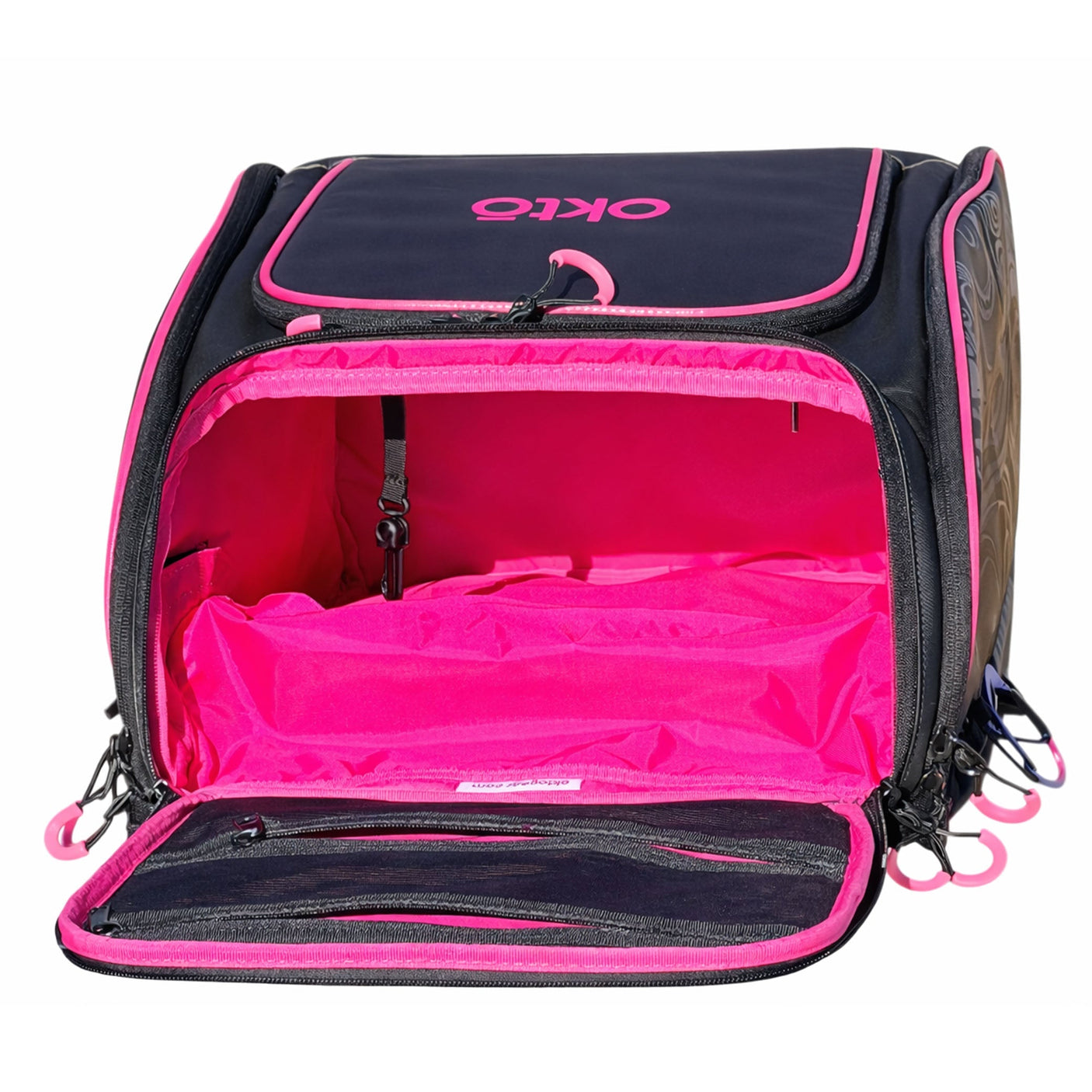Mochila para deportes acuáticos Oktō Rec Lite | Negro y rosa