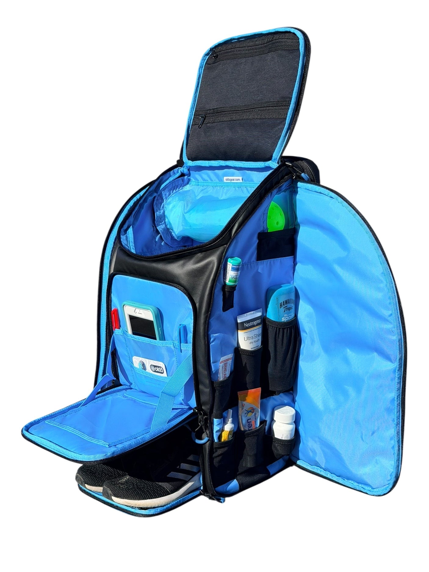 Mochila de remo Oktō Pro Elite | Negro y azul