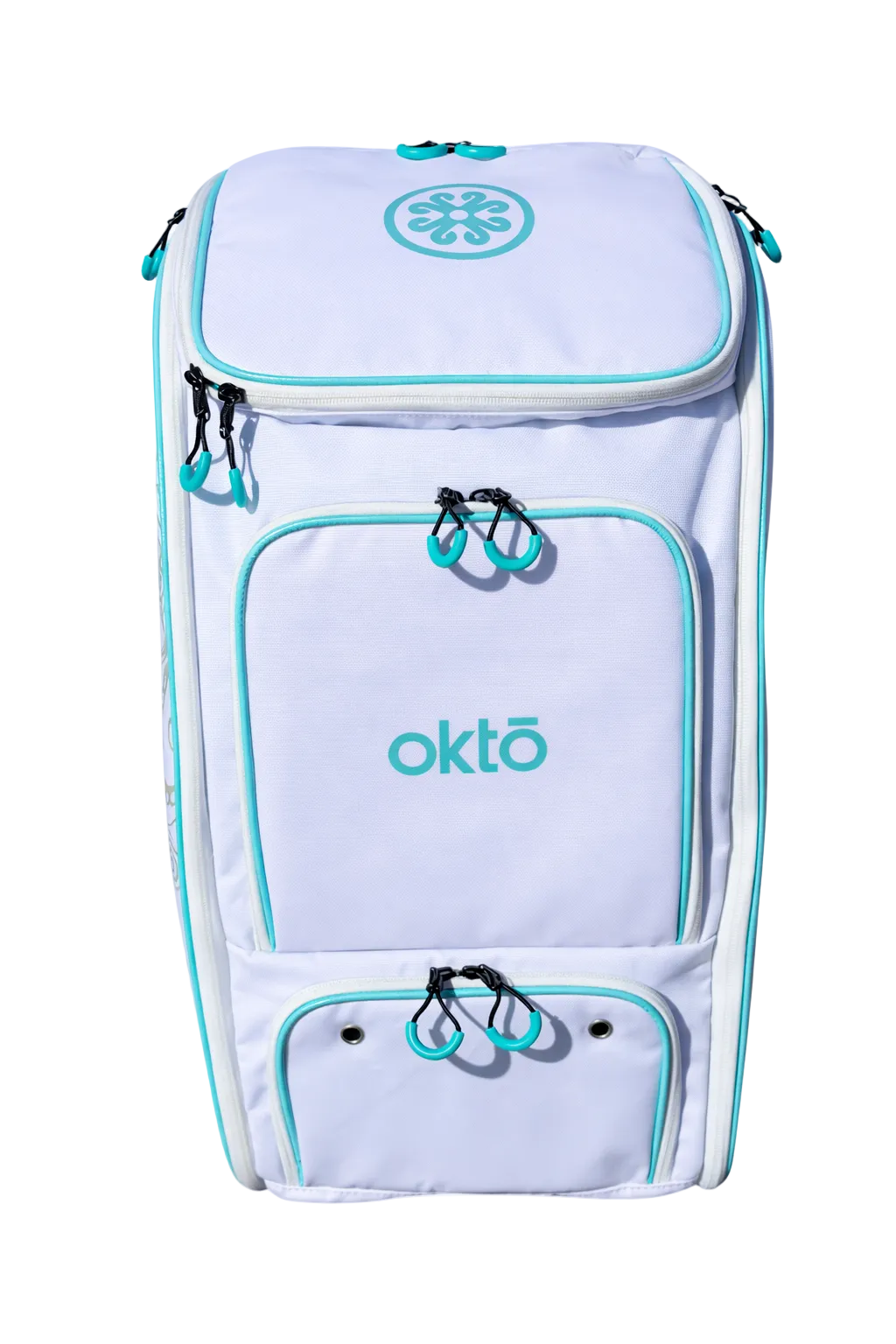 Mochila Oktō Pro Elite para deportes de remo | Blanco y cerceta