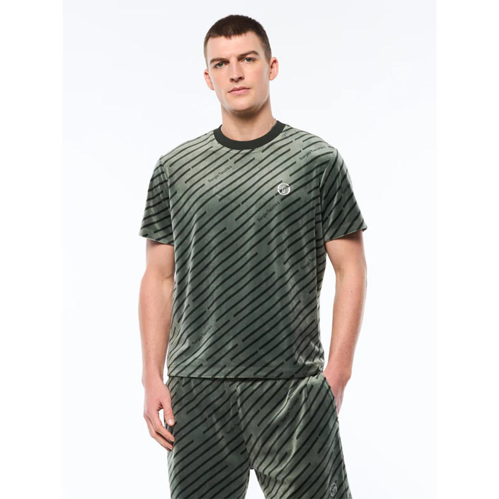 Camisa Obliquo Velour de Sergio Tacchini | Verde Agave