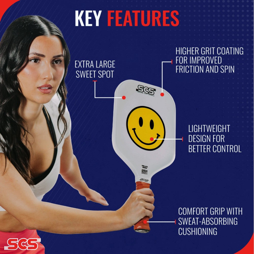 Salted City Sports Pickleball Paddle The Happy Paddle | Evo-Lite Series