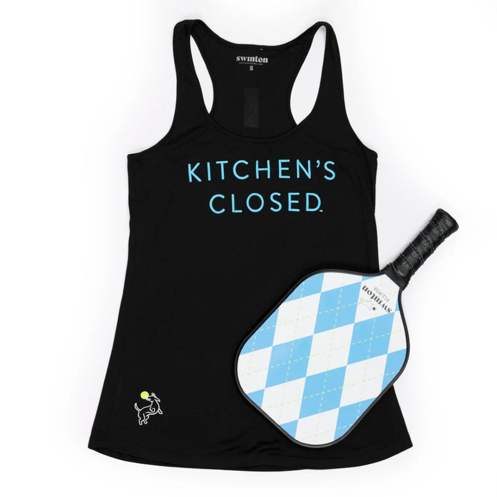 Swinton Pickleball - Women's Pickleball Performance Tank Black