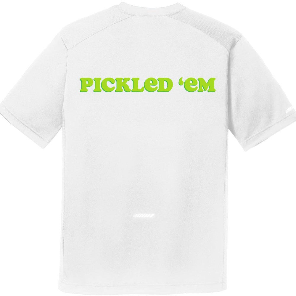 Swinton Pickleball - Men's Pickled 'Em Performance Shirt White