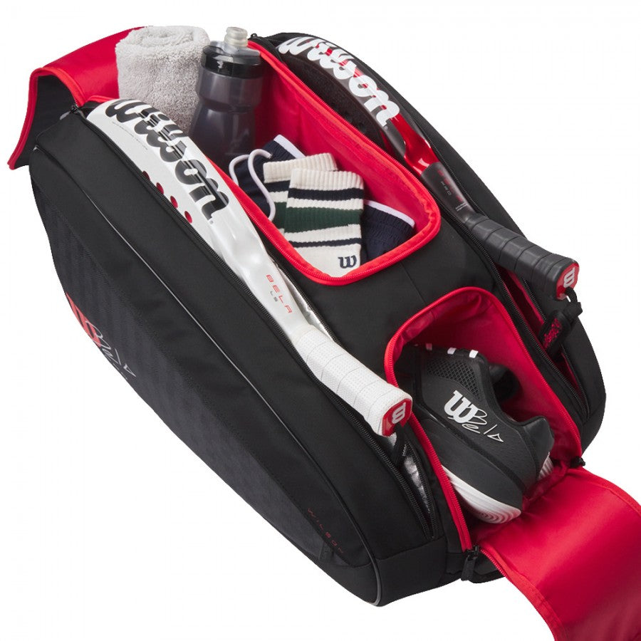 Wilson Padel Racket Bag Bela V3 | Black & Red