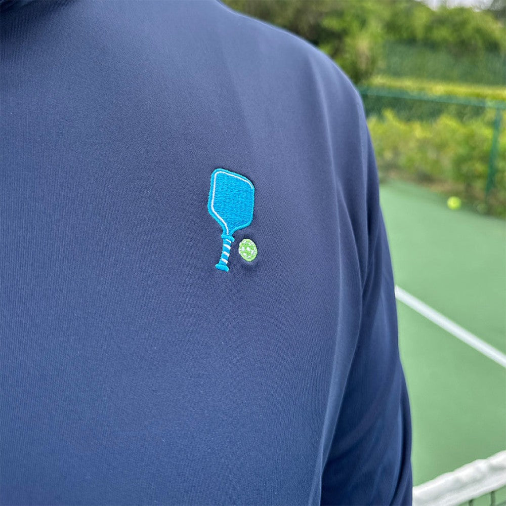 Swinton Pickleball - Court Performance Quarter Zip Pullover in Navy