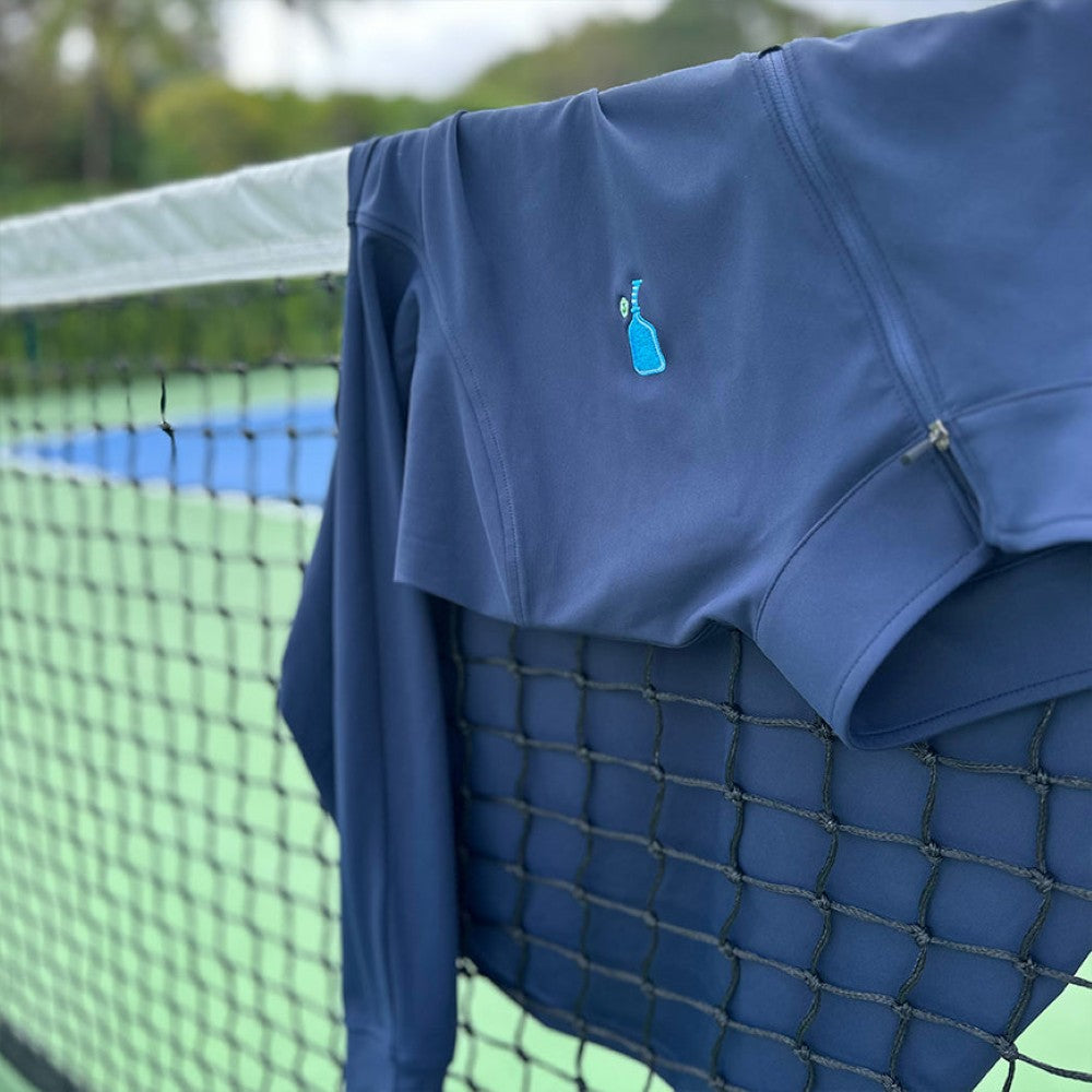 Swinton Pickleball - Court Performance Quarter Zip Pullover in Navy