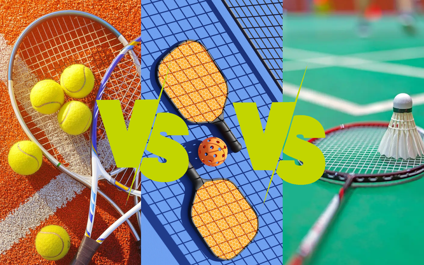 How pickleball is different from tennis and badminton?