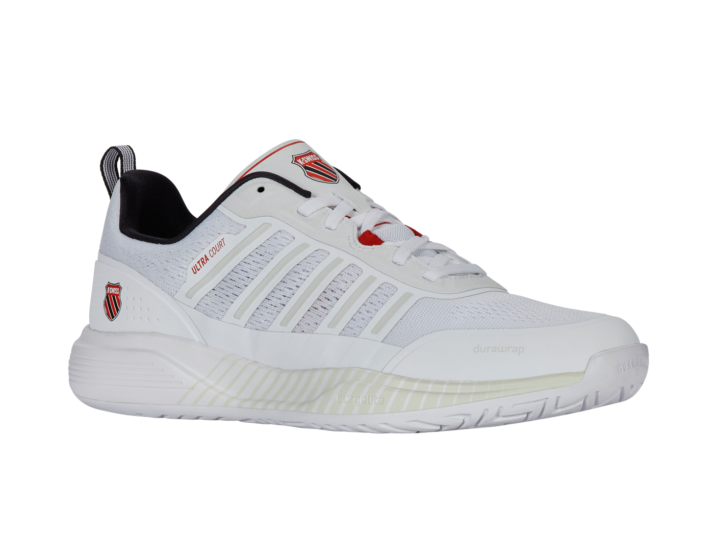 K-Swiss Men's Shoes Ultra Court | White/Black/Mars Red