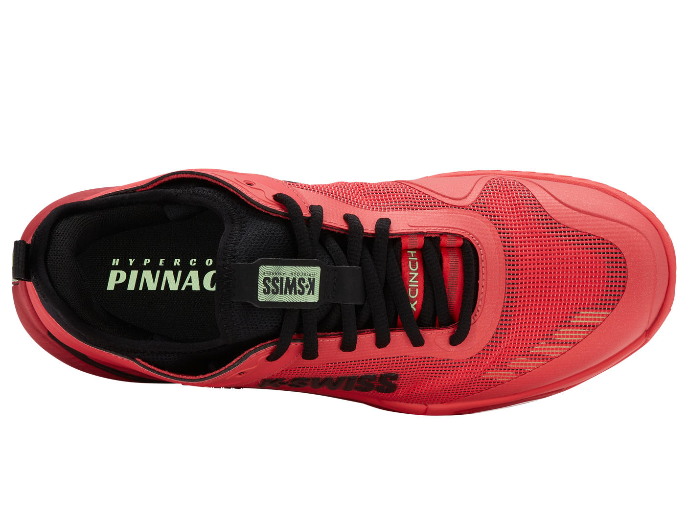 K-Swiss Men's Shoes Hypercourt Pinnacle | Neon Lava/Black/Chili Pepper