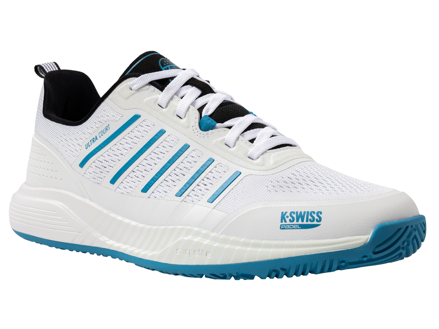 K-Swiss Men's Shoes Ultra Court Padel | White/Black/Blue Moon