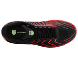 Zapatillas K-Swiss Ultrashot 4 para hombre | Negro/Lava neón/Pimiento picante