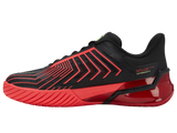 Zapatillas K-Swiss Ultrashot 4 para hombre | Negro/Lava neón/Pimiento picante