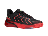 Zapatillas K-Swiss Ultrashot 4 para hombre | Negro/Lava neón/Pimiento picante