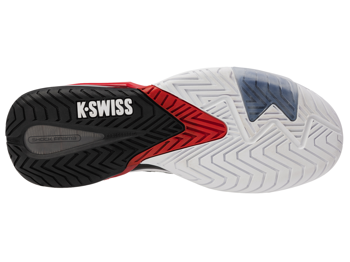 Zapatillas K-Swiss Ultrashot 4 para hombre | Blanco/Negro/Rojo Marte
