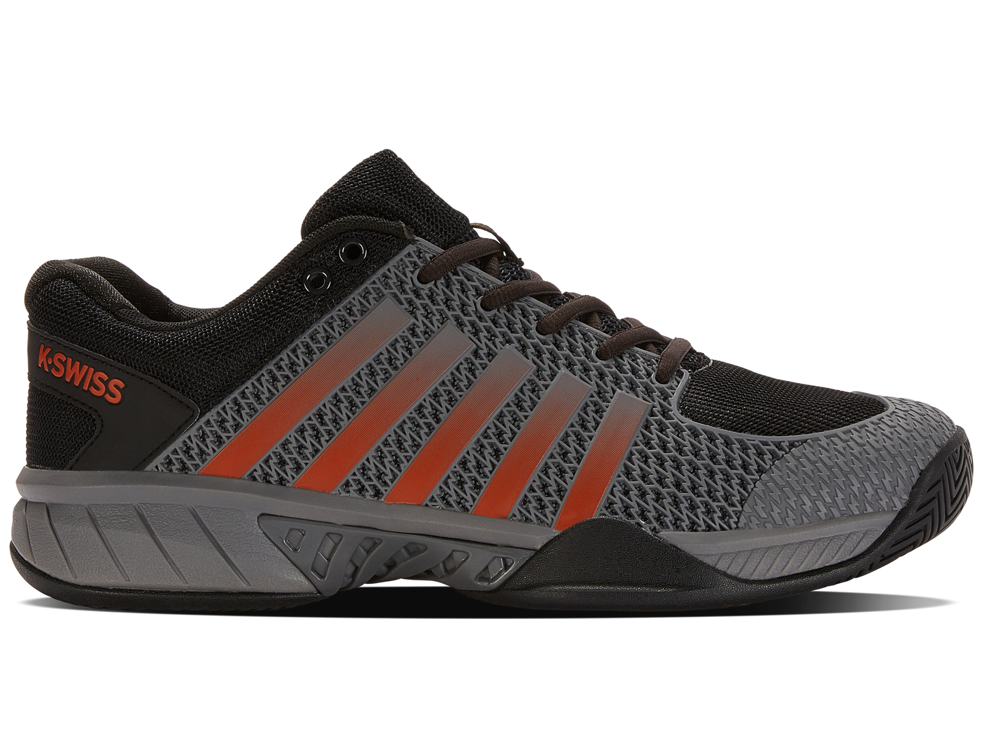K-Swiss Men's Shoes Express Light Pickleball | Steel Gray/Jet Black/Spicy Orange