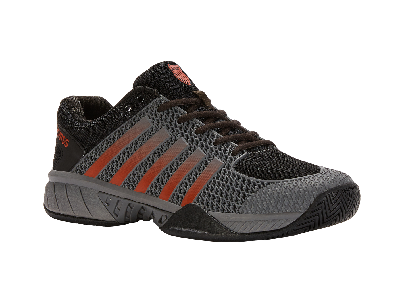 K-Swiss Men's Shoes Express Light Pickleball | Steel Gray/Jet Black/Spicy Orange