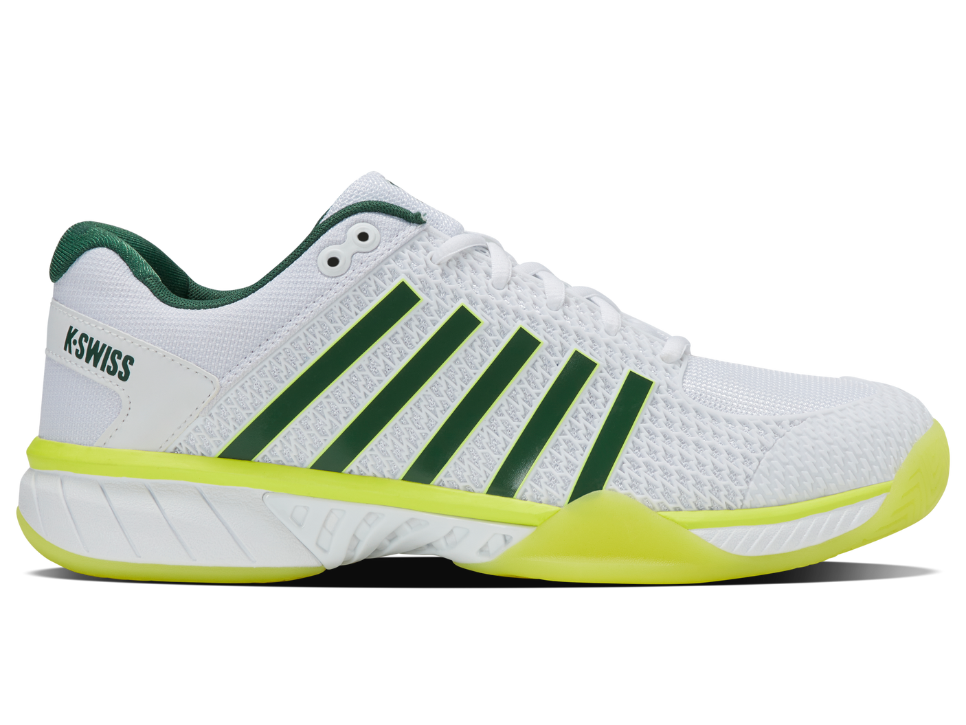K-Swiss Men's Shoes Express Light Pickleball | White/Neon Lime/Eden