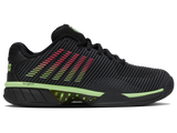 Zapatillas K-Swiss Hypercourt Express 2 para hombre | Negro/Verde neón suave/Lava neón