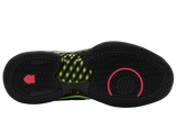 Zapatillas K-Swiss Hypercourt Express 2 para hombre | Negro/Verde neón suave/Lava neón